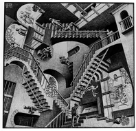 M.C. Escher Relativity. copyright 2017 The M.C. Escher Company, The Netherlands